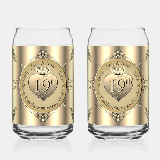 銅19/8号（色）結婚祭 ガラス缶 (正面)