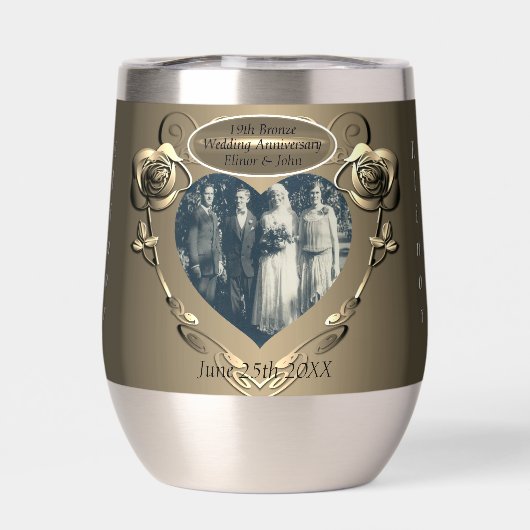 銅19/8周年記念結婚水瓶 (背面)