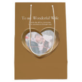 銅8周年記念結婚写真抱き枕 ミディアムペーパーバッグ (裏面)