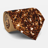 銅&ブラックグリッターネクタイ ネクタイ (ロール)