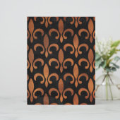 銅&ブラック(紋章の)フラ・ダ・リスクラップブック紙 (スタンド正面)