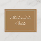 銅 プレイスカード (正面)