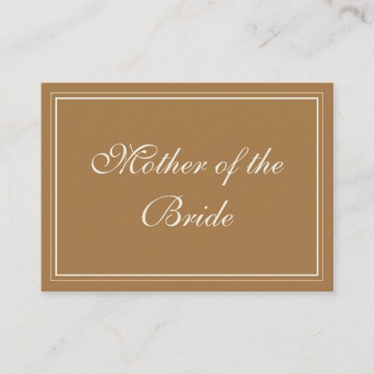 銅 プレイスカード (正面)