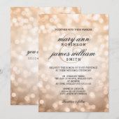 銅《写真》ぼけ味ライトエレガントな結婚式 招待状 (正面/裏面)