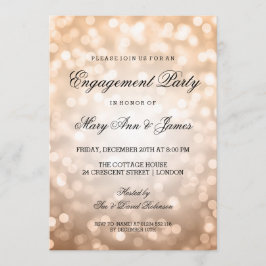 銅《写真》ぼけ味ライトエレガント婚約パーティ 招待状