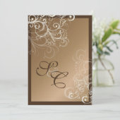 銅+真珠旋回結婚式招待状 招待状 (スタンド正面)
