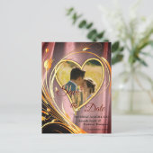 銅/真鍮サテン&グラフィックフラワー 案内ポストカード (スタンド正面)