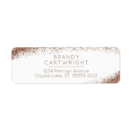 銅、赤面、金ゴールドスパークル ラベル