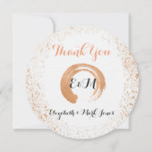 銅Spry結婚の収集サンキューカード サンキューカード (裏面)