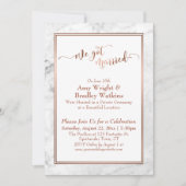 銅We白得大理石結婚したお祝い 招待状 (正面)