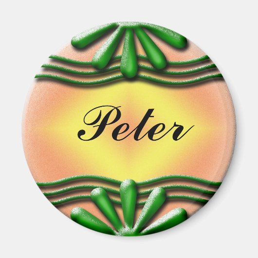 銘板の緑 マグネット (正面)