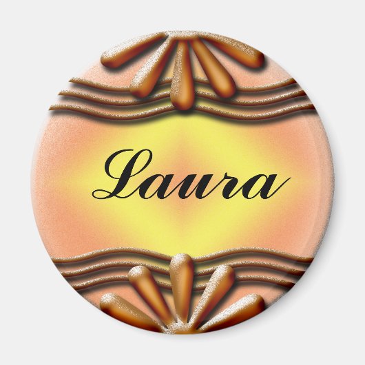 銘板オレンジ マグネット (正面)