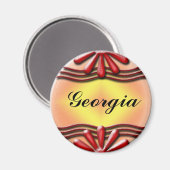 銘板レッド マグネット (正面/裏面)