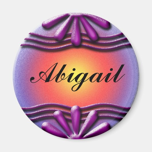 銘板薄紫 マグネット (正面)