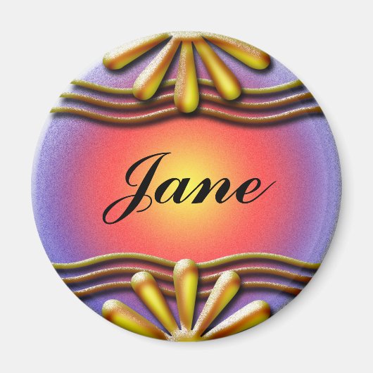 銘板（黄） マグネット (正面)