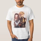 銭津と根津子 Tシャツ (正面)