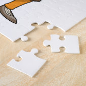 鋏で理容師の骸骨 ジグソーパズル (側面)