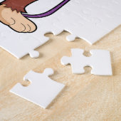 鋏と剃刀で美容師として猿 ジグソーパズル (側面)