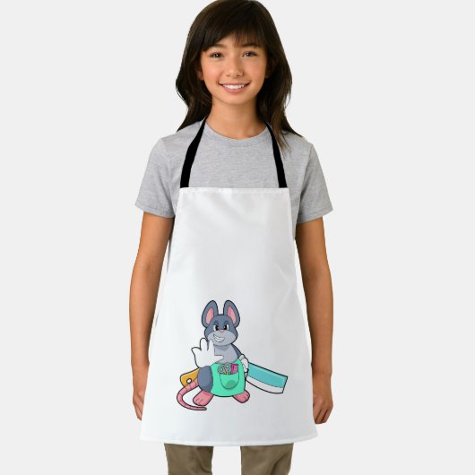 鋏と櫛で美容師としてマウス エプロン (インサイチュ)