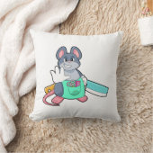 鋏と櫛で美容師としてマウス クッション (ブランケット)