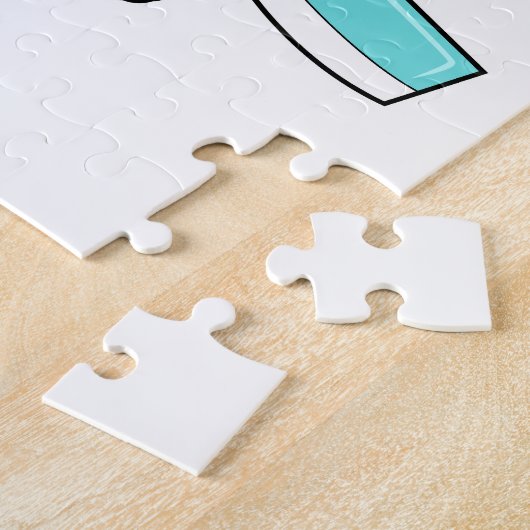 鋏と櫛で美容師としてマウス ジグソーパズル (側面)