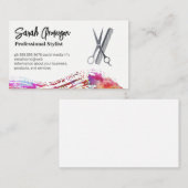 鋏と櫛 |美容師 名刺 (正面/裏面)