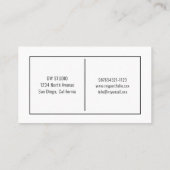 鋏の理容師の名刺 名刺 (裏面)