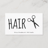 鋏の理容師の名刺 名刺 (正面)