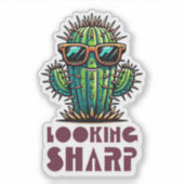 鋭いサボテンクールを見て シール (正面)