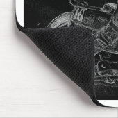 鋭いデザイン。 高速自動車道路のbikeonblack マウスパッド (コーナー)