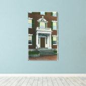 鋭いポーチ、セーレムの戸口のビュー キャンバスプリント (インサイチュ (ウッドフロア))