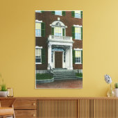 鋭いポーチ、セーレムの戸口のビュー キャンバスプリント (インサイチュ (リビング))