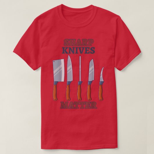 鋭い刃物 Tシャツ (デザイン正面)