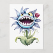 鋭い歯の怪物の花 ポストカード (正面)