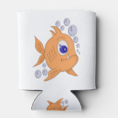 鋭い歯の魚 缶クーラー (裏面)