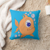 鋭い歯を持つ魚 クッション (ブランケット)