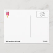 鋭い歯モンスターアイスクリームポップシクル ポストカード (裏面)