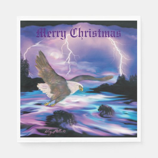 鋭い禿鷲 スタンダードランチョンナプキン (正面)