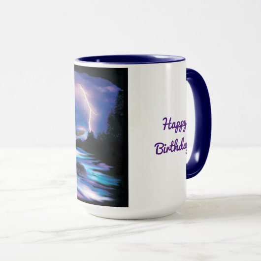 鋭い禿鷲 マグカップ (正面右)