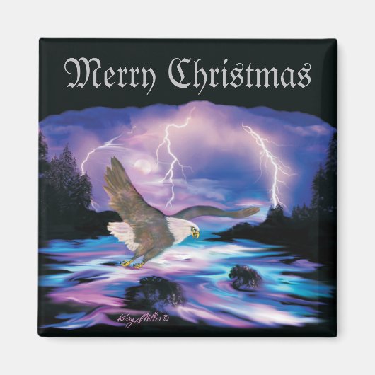 鋭い禿鷲 マグネット (正面)