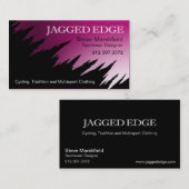 鋭い端の名刺のテンプレート 名刺 (正面/裏面)