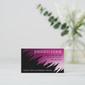 鋭い端の名刺のテンプレート 名刺 (スタンド正面)