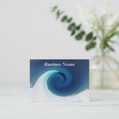 鋭い端の渦巻く波の名刺 名刺 (スタンド正面)