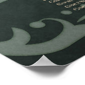 鋭い赤い目をした神秘的なキツネ ポスター (角)