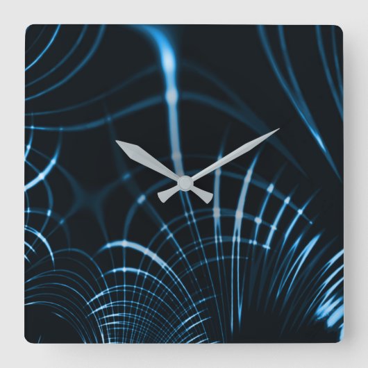 鋭い鋭い鋭い爪または青い王室の棘 スクエア壁時計 (正面)