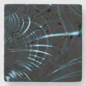 鋭い鋭い鋭い爪または青い王室の棘 ストーンコースター (正面)