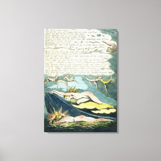 「鋭い風が目覚める…」、プレート5から'ヨーロッパ。 キャンバスプリント (正面)