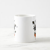鋭く威圧的な歯を持つスカル コーヒーマグカップ (中央)