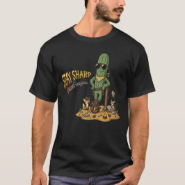 鋭さを保て 砂漠の伝説 カウボーイ サボテンのイラスト Tシャツ