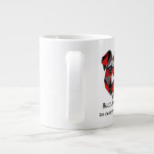 鋭はっきりしたい:幾何学的ピットブルスタイル ジャンボコーヒーマグカップ (裏面)